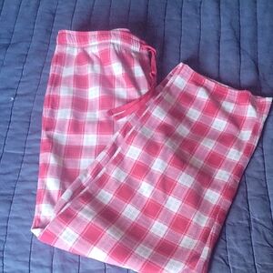 Charter Club Pink/Red Plaid Pajama Pants